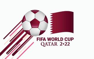 fotboll världscupen qatar 2022 abstrakt fotboll bakgrund mall vektor