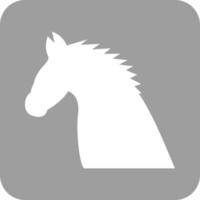 Pferdeglyphe rundes Hintergrundsymbol vektor