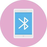 bluetooth-vektorillustration auf einem hintergrund. hochwertige symbole. vektorikonen für konzept und grafikdesign. vektor