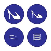 Schuhe-Logo-Vektor vektor