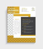 Corporate Business Flyer Design-Vorlage mit Blau, Orange, Rot und Farbe. Marketing, Geschäftswerbung, Veröffentlichung, vektor