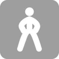 Fitness-Glyphe rundes Hintergrundsymbol vektor