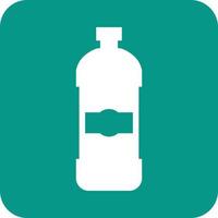 Waschmittelflasche Glyphe rundes Hintergrundsymbol vektor