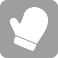 Handschuh-Glyphe rundes Hintergrundsymbol vektor