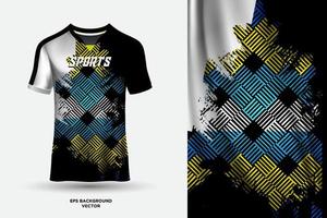 trogen och fantastisk t skjorta jersey design lämplig för sporter, tävlings, fotboll, gaming och e sporter vektor