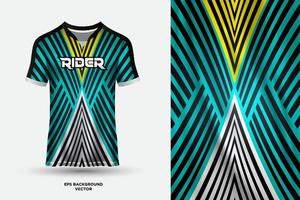 modern t skjorta jersey design lämplig för sporter, tävlings, fotboll, gaming och e sporter vektor