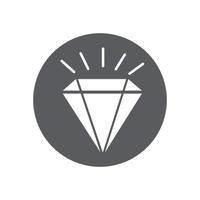 Diamant-Symbol-Vektor-Illustration vektor