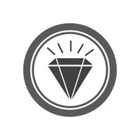 Diamant-Symbol-Vektor-Illustration vektor