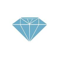 Diamant-Symbol-Vektor-Illustration vektor