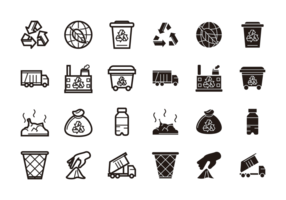 Deponie Icons Vektor