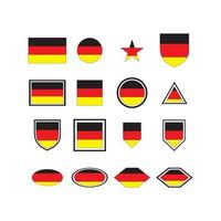 Deutsches Flaggenlogo vektor