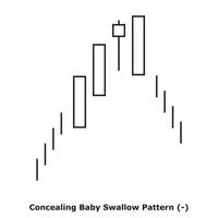 döljer bebis svälja mönster - vit och svart - fyrkant vektor