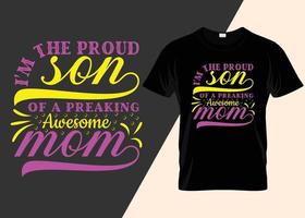 Mama ist eine beste Mama im T-Shirt-Design der Welt vektor