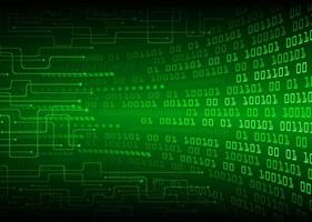 Hintergrund des zukünftigen Technologiekonzepts der grünen Cyberschaltung vektor