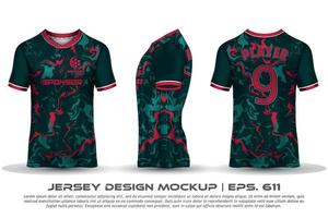 Trikot Design Sublimation T-Shirt Premium geometrisches Muster unglaubliche Vektorkollektion für Fußball Fußballrennen Radfahren Gaming Motocross Sport vektor