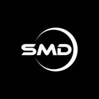 smd brev logotyp design i illustratör. vektor logotyp, kalligrafi mönster för logotyp, affisch, inbjudan, etc.