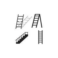 leiter und treppe logo vorlage vektor symbol illustration