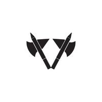 axt symbol logo vorlage vektor symbol illustration