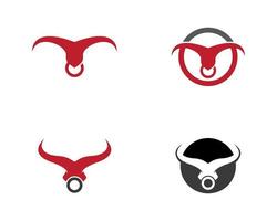 bull head logo bilder vektor