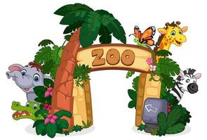 Eingangstor zum Zoo vektor