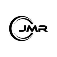 JMR-Brief-Logo-Design in Abbildung. Vektorlogo, Kalligrafie-Designs für Logo, Poster, Einladung usw. vektor