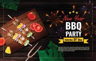 BBQ-Party-Event-Poster vektor