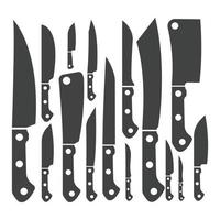 kniv ikon mall vektor illustration