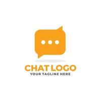 Chat-Logo-Design-Vektor. Talk-Logo vektor