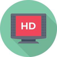 HD-Bildschirmvektorillustration auf einem Hintergrund. Premium-Qualitätssymbole. Vektorsymbole für Konzept und Grafikdesign. vektor