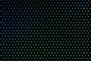 dunkelblauer, grüner Vektorhintergrund mit Kartenzeichen. vektor