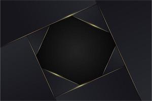 Luxus schwarz und gold metallischen Hintergrund. vektor