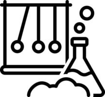 Liniensymbol für wissenschaftliche vektor