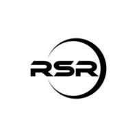 rsr-Brief-Logo-Design in Abbildung. Vektorlogo, Kalligrafie-Designs für Logo, Poster, Einladung usw. vektor