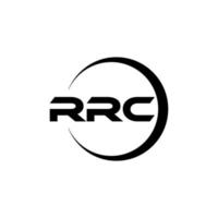 rrc-Buchstaben-Logo-Design in Abbildung. Vektorlogo, Kalligrafie-Designs für Logo, Poster, Einladung usw. vektor