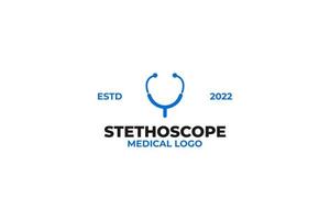 Stethoskop-Icon-Design. gesundheits- und medizinlogo-schablonenillustration vektor