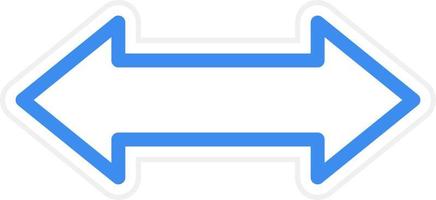 Doppelpfeil-Icon-Stil vektor