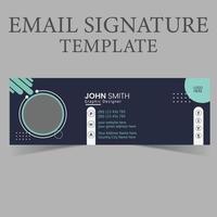 E-Mail-Signatur oder E-Mail-Fußzeile vektor
