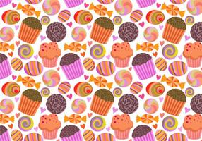 Freie Süßigkeiten Muster Vektoren