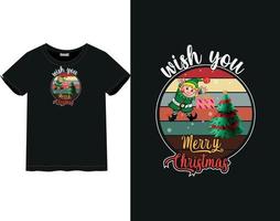 Frohe Weihnachten Tagest-shirt vektor