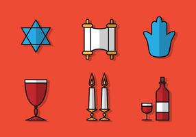 Flat shabbat icon vektor