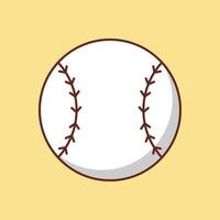 Baseball-Vektorillustration auf einem Hintergrund. hochwertige Symbole. Vektorsymbole für Konzept und Grafikdesign. vektor