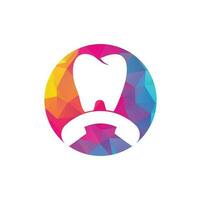 ring upp dental logotyp design mall. dental ring upp logotyp design ikon. vektor