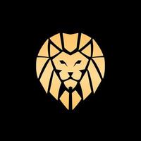 illustration vektor grafisk av mall logotyp geometrisk lejon huvud lyx