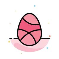 firande dekoration påsk ägg Semester abstrakt platt Färg ikon mall vektor