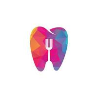 dental mat logotyp design mall. utsökt mat logotyp vektor, ikon, element och mall för företag. vektor