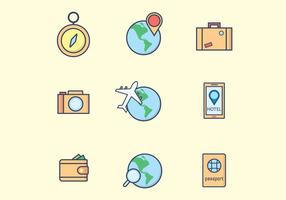 Kostenlose Reise-Icons vektor