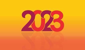 2023 oder frohes neues Jahr vektor