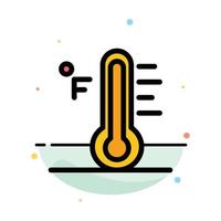 wolkenlicht regnerisch sonne temperatur abstrakte flache farbsymbolvorlage vektor