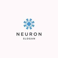 Neuron-Logo-Icon-Design-Vorlage-Vektor-Illustration vektor