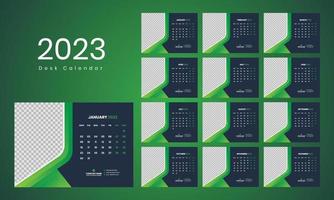 skrivbord kalender mall 2023 vektor